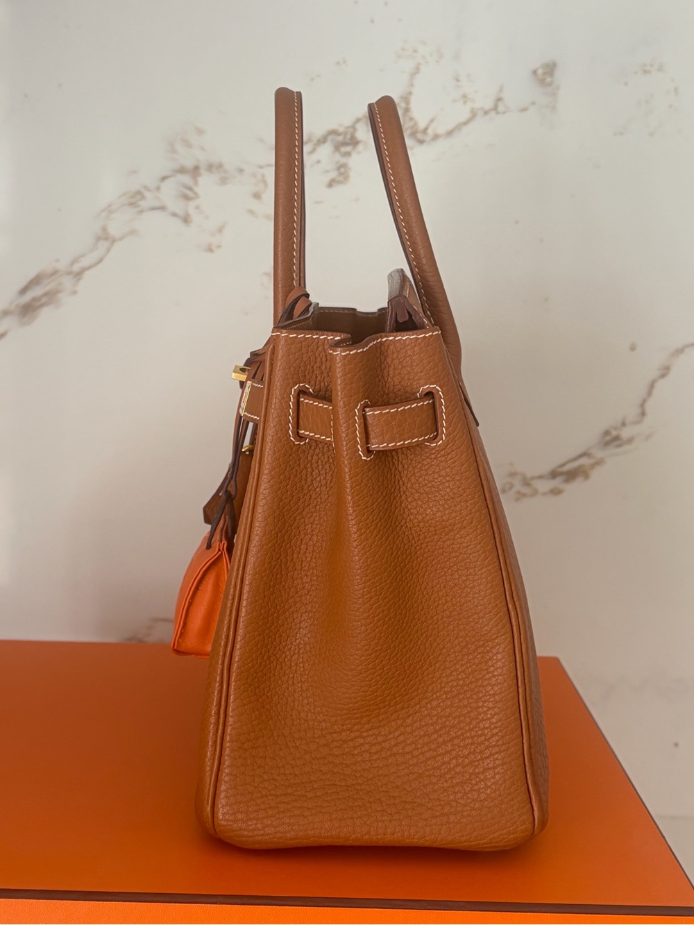 Hermes Birkin Gold Fjord Leather with Gold hardware - Picture 6 of 17